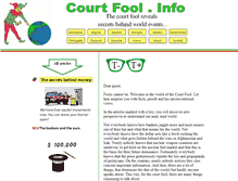 Tablet Screenshot of courtfool.info